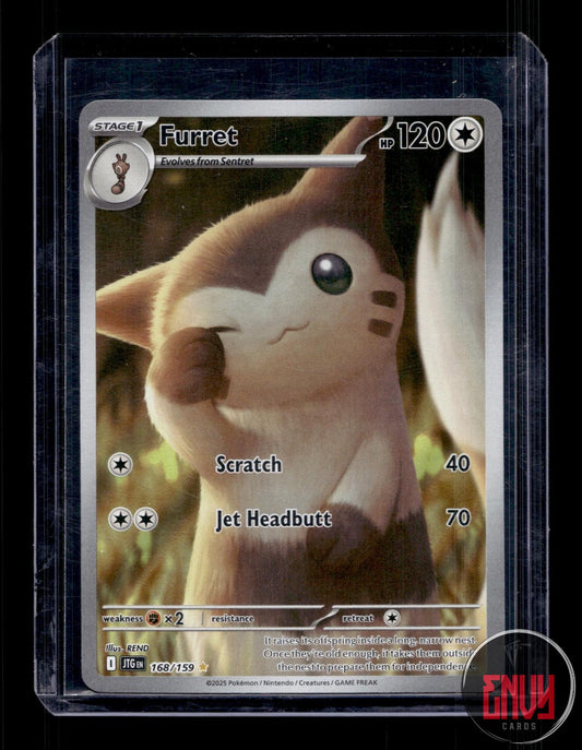 Furret Near Mint 168/159 Illustration Rare Journey Together Pokemon Holo