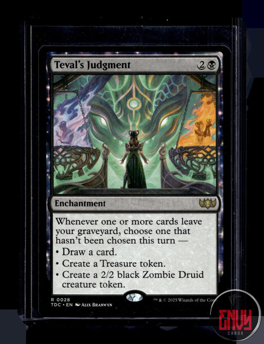 Teval's Judgment NM 28 Rare Commander: Tarkir: Dragonstorm Magic: The Gathering