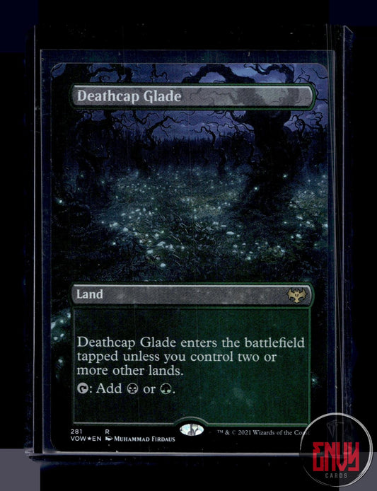 Deathcap Glade (Borderless) Lightly Played 281 Rare Innistrad: Crimson Vow Foil
