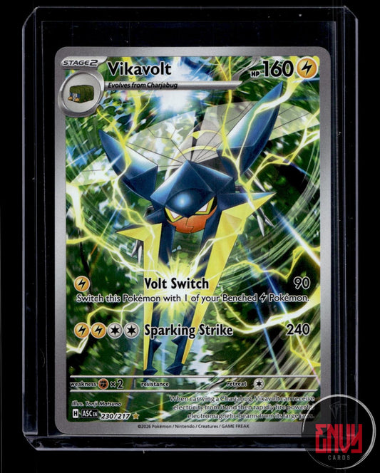 Vikavolt Near Mint 230/217 Illustration Rare Ascended Heroes Pokemon