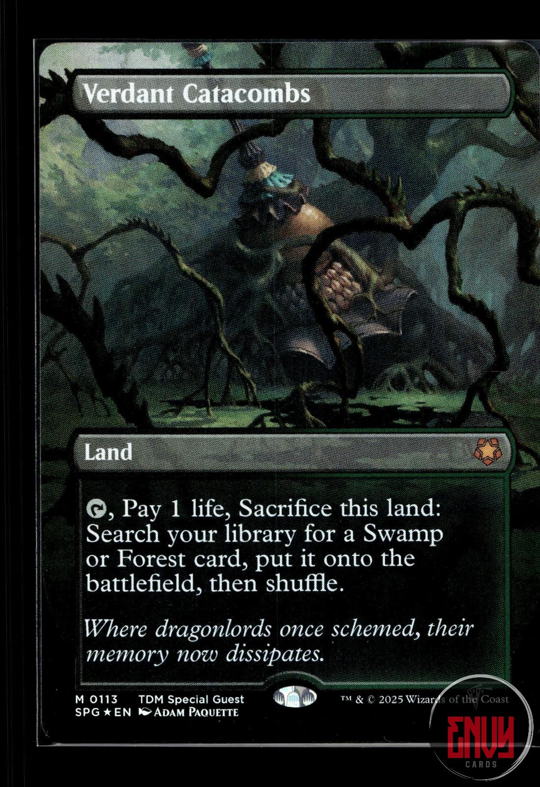 Verdant Catacombs (Borderless) Near Mint 113 Mythic Special Guests Foil