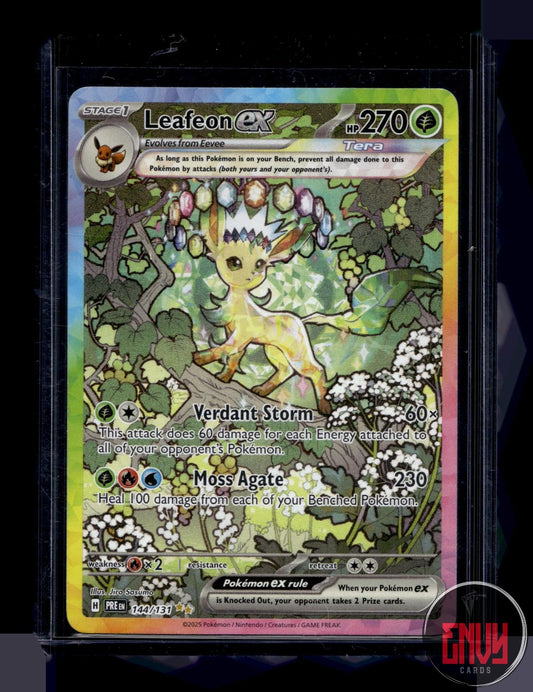 Leafeon ex LP 144/131 Prismatic Evolutions Pokemon Holo