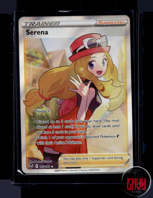 Serena Near Mint 193/195 Ultra Rare Silver Tempest Pokemon