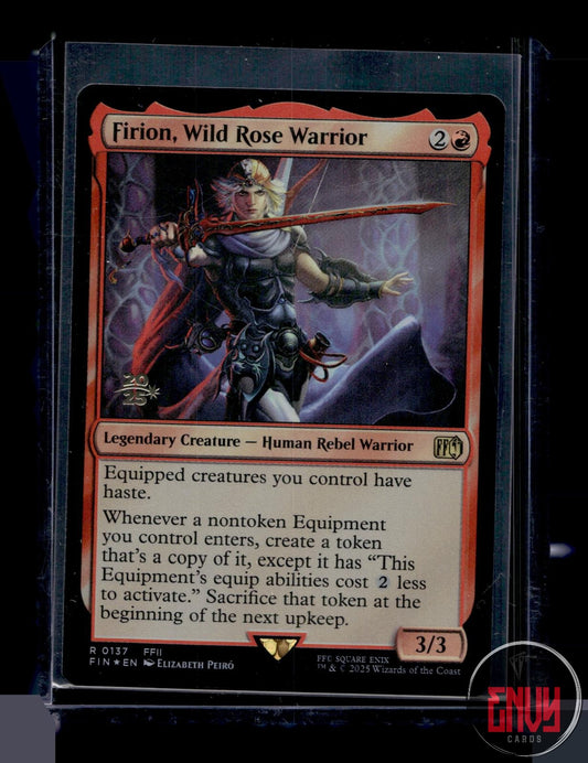 Firion, Wild Rose Warrior Lightly Played 137 Rare Prerelease Cards