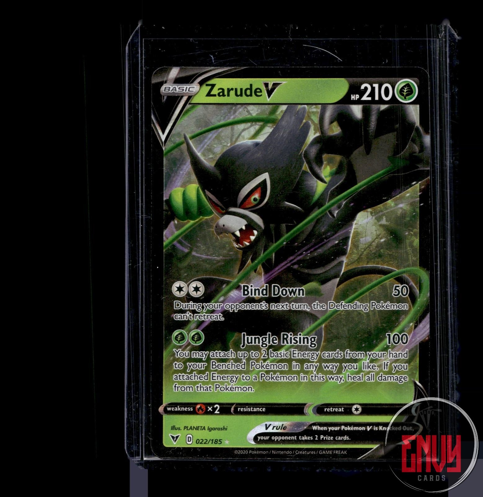 Zarude V Near Mint 022/185 V Rare Vivid Voltage Pokemon Holo