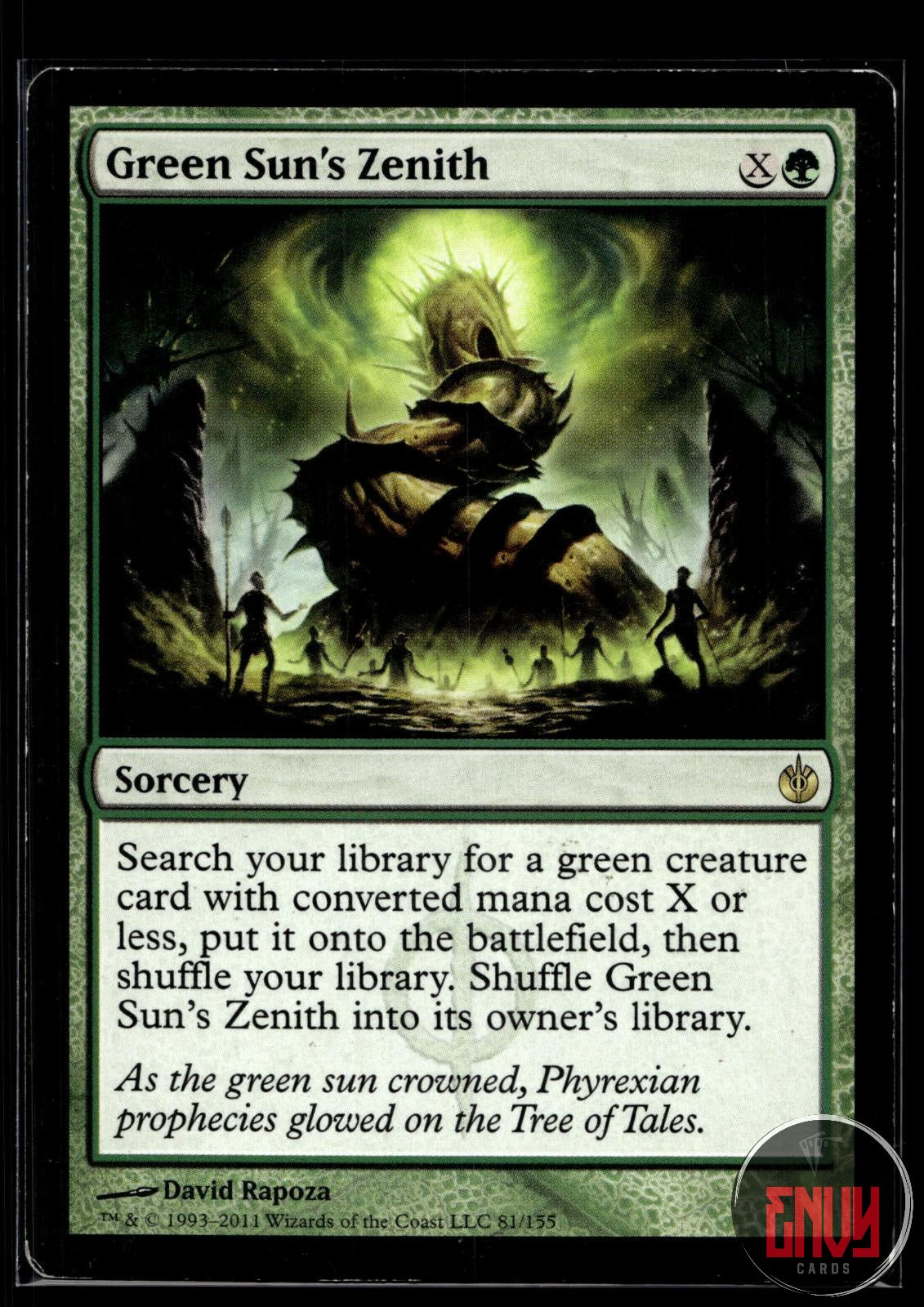 Green Sun's Zenith Lightly Played 81 Rare Mirrodin Besieged