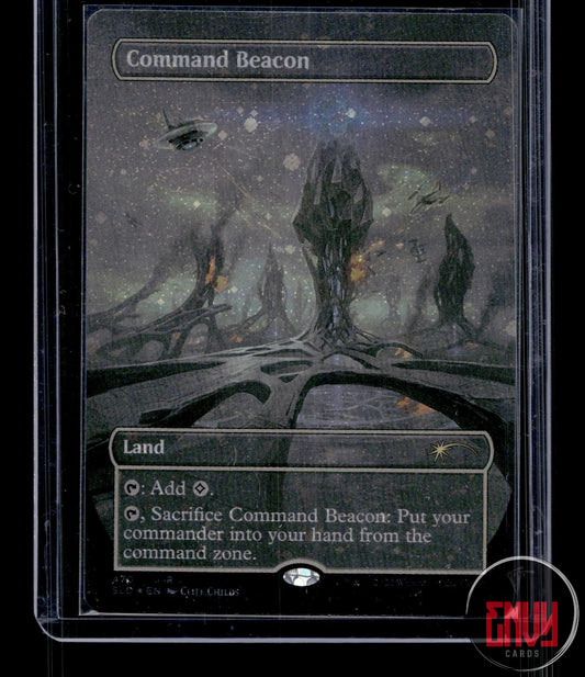 Command Beacon (Borderless) (Galaxy Foil) NM 470 Rare Secret Lair Drop Series