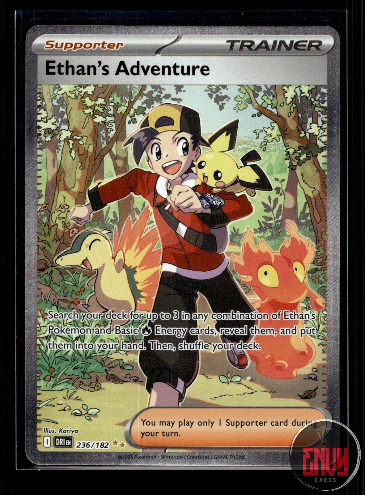 Ethan's Adventure NM 236/182 SIR Destined Rivals Pokemon Holo