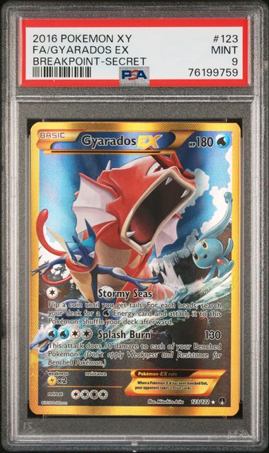Gyarados ex Secret Rare Breakpoint 123/122 PSA 9