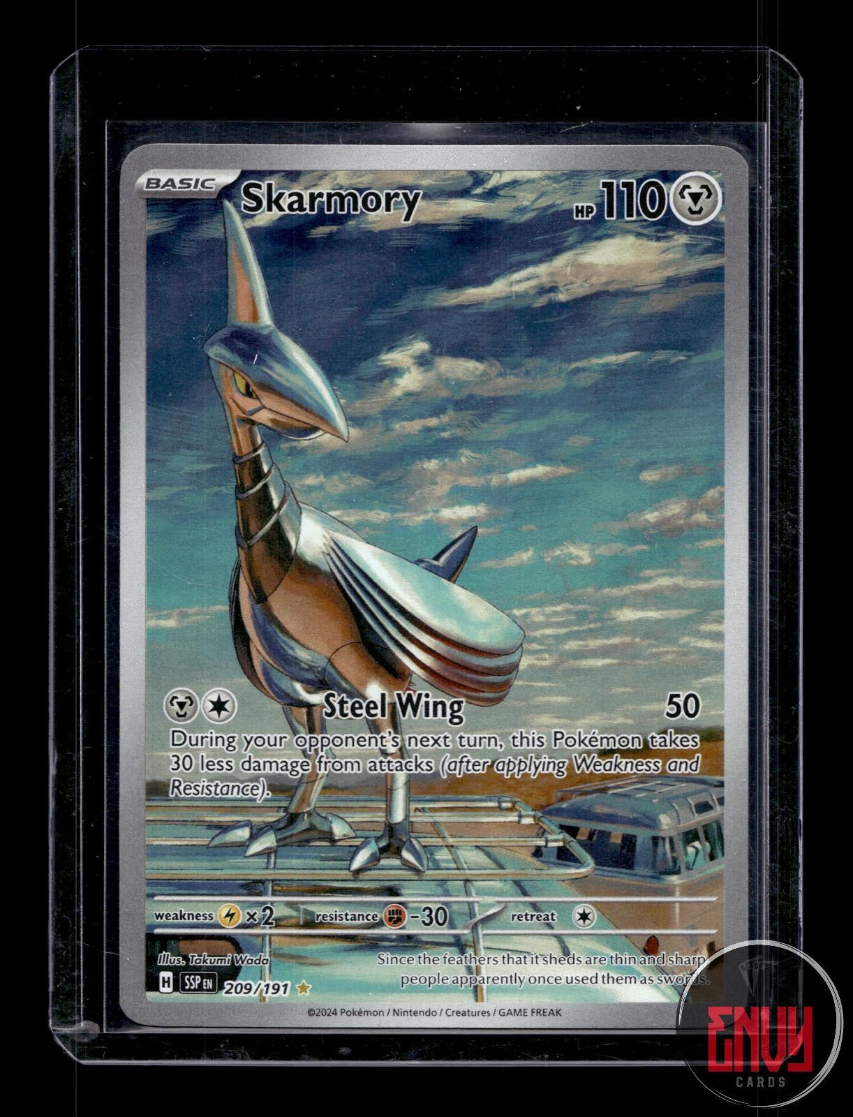 Skarmory Near Mint 209/191 Illustration Rare Surging Sparks Pokemon