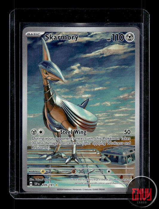Skarmory Near Mint 209/191 Illustration Rare Surging Sparks Pokemon