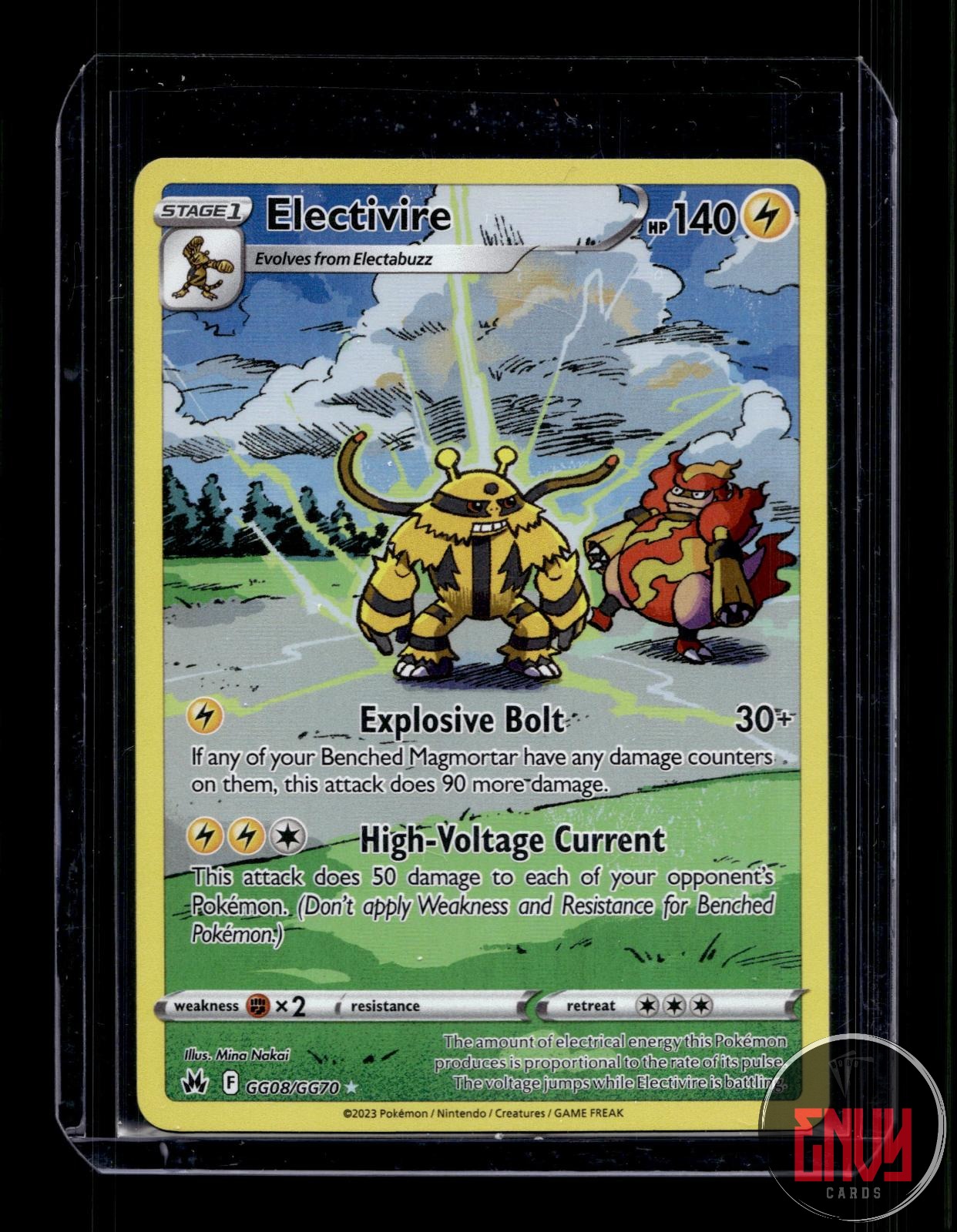 Electivire NM GG08/GG70 Crown Zenith Galarian Gallery Pokemon Holo