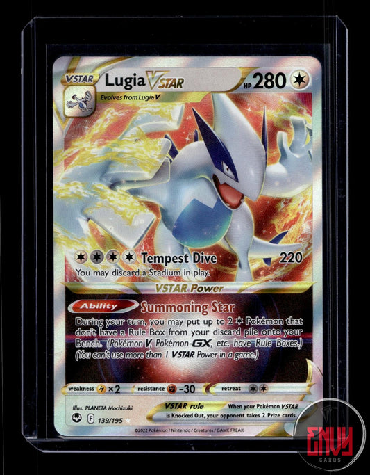 Lugia VSTAR Near Mint 139/195 VSTAR Rare Silver Tempest Pokemon