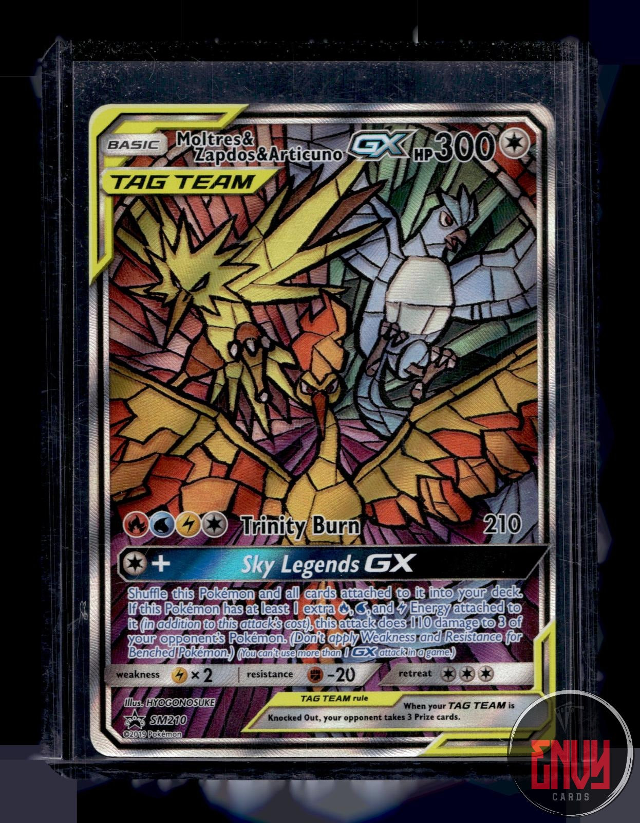 Moltres & Zapdos & Articuno GX NM SM210 Promo Sun & Moon Promo Pokemon Holo
