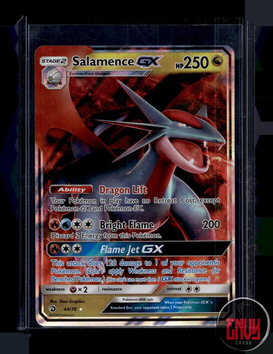 Salamence GX Lightly Played 44/70 GX Rare Dragon Majesty Pokemon Holo