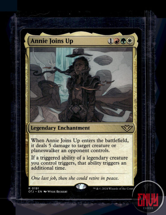 Annie Joins Up LP 191 Rare Outlaws of Thunder Junction Magic: The Gathering