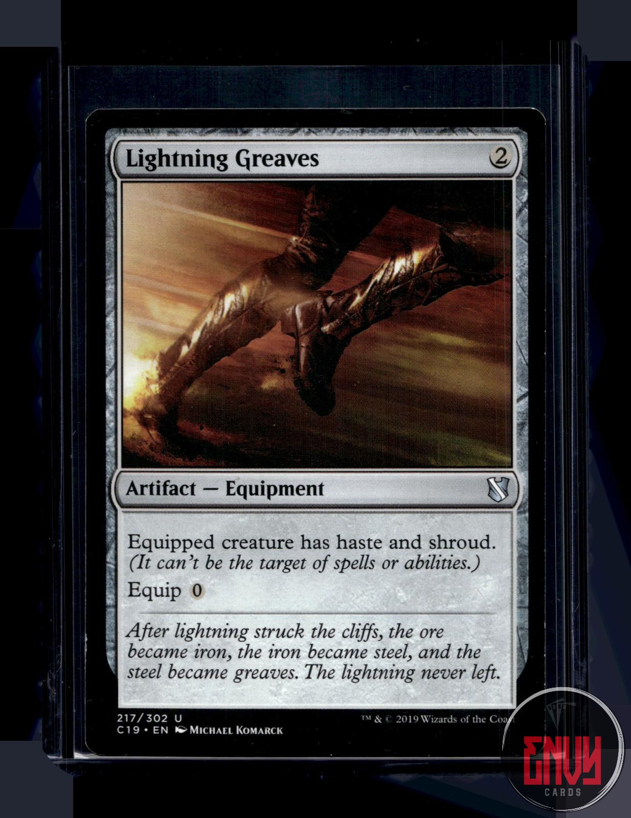Lightning Greaves LP 217 Uncommon Commander 2019 Magic: The Gathering