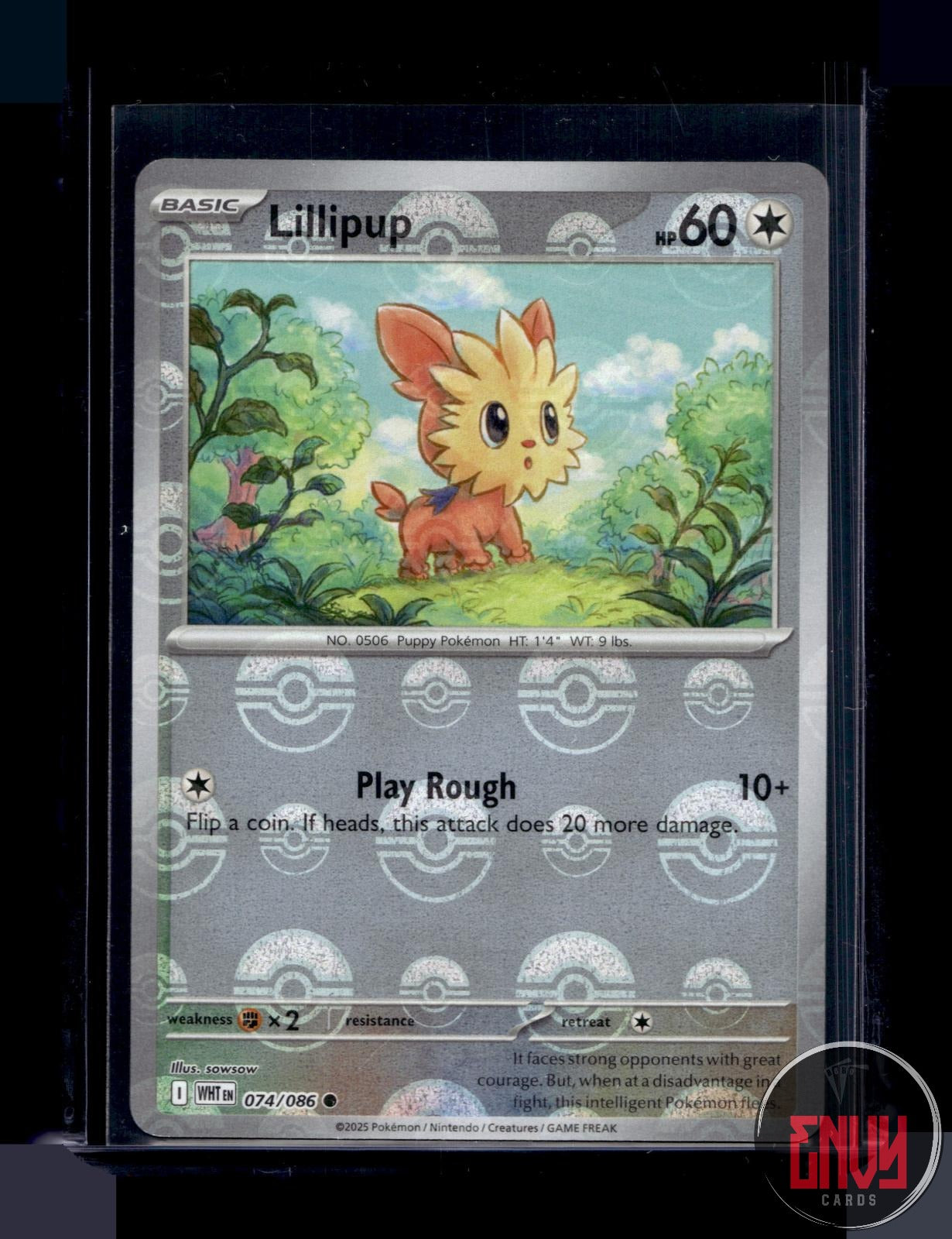 Lillipup (Poke Ball Pattern) Near Mint 074/086 Common White Flare Pokemon
