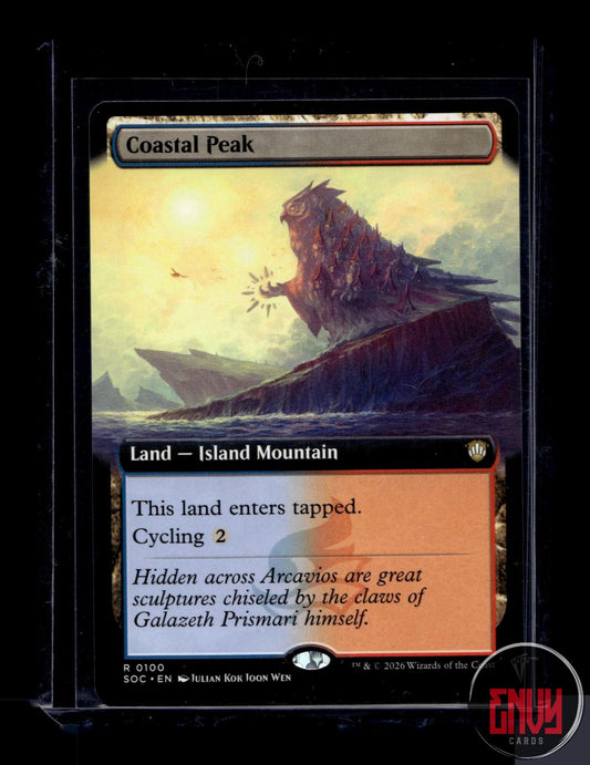 Coastal Peak (Extended Art) LP 100 Rare Commander: Secrets of Strixhaven