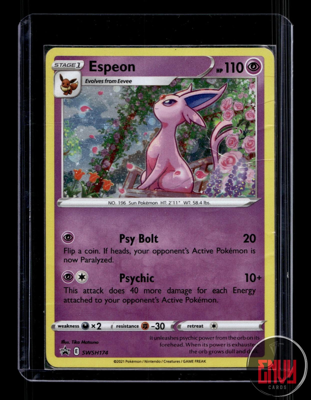 Espeon DMG SWSH174 P Sword & Shield Promo Pokemon Holo