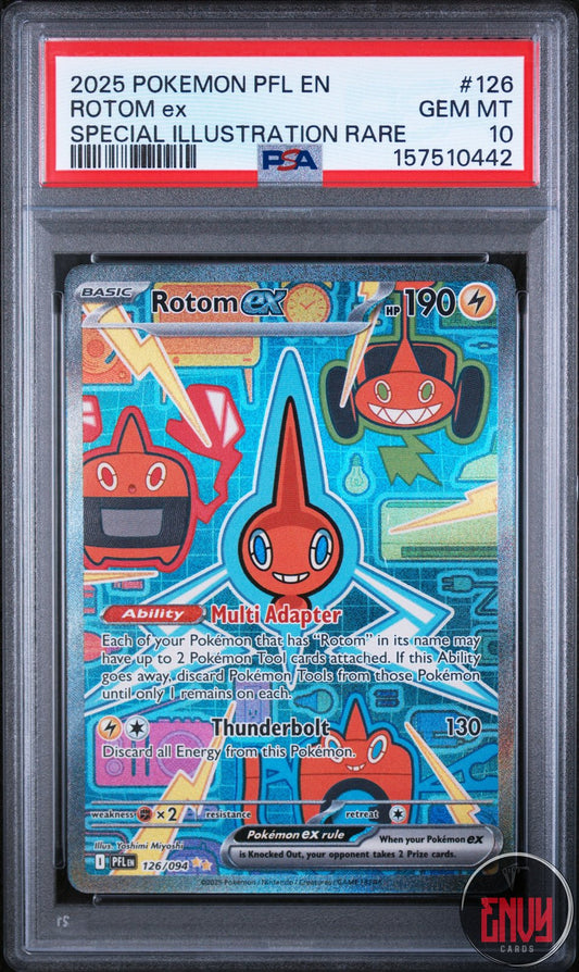 Rotom EX 126/094 Special Illustration Rare Pokemon PSA 10 Gem Mint