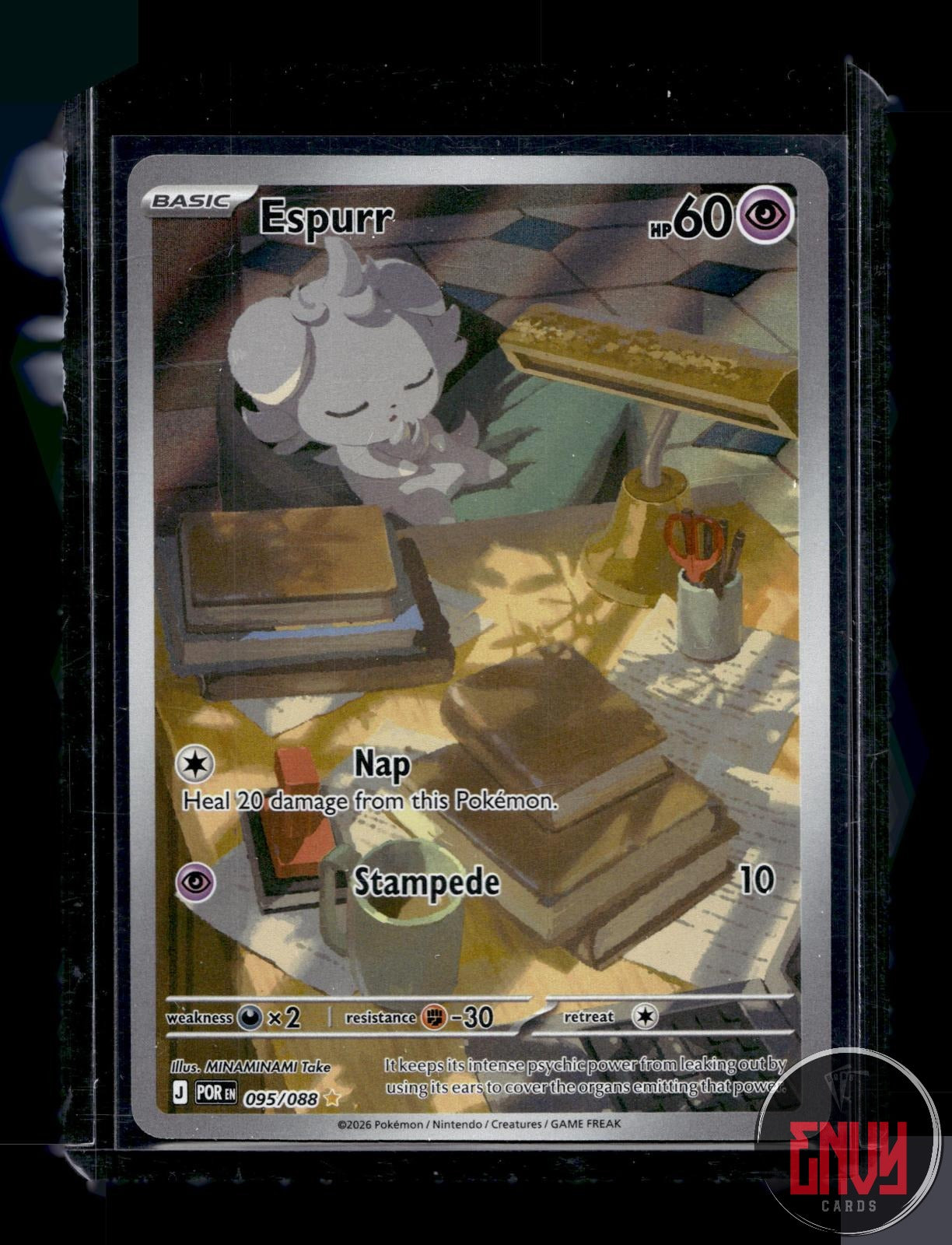 Espurr Near Mint 095/088 Illustration Rare Perfect Order Pokemon