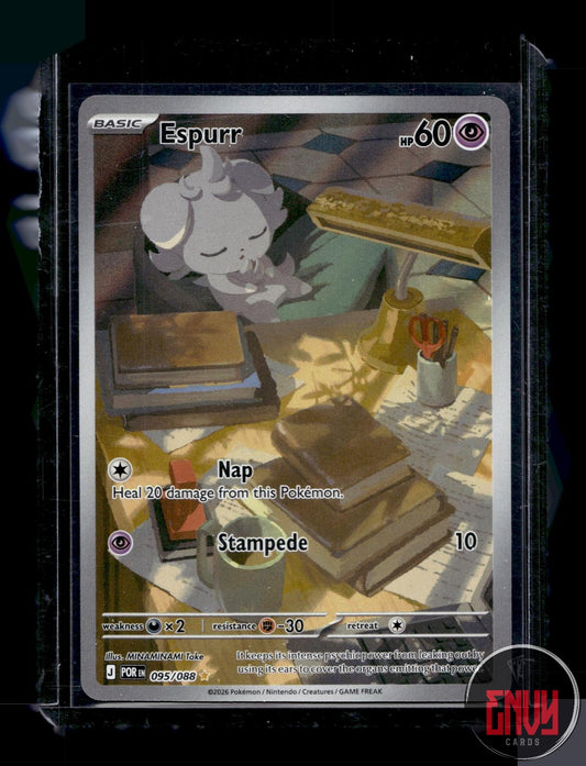 Espurr Near Mint 095/088 Illustration Rare Perfect Order Pokemon