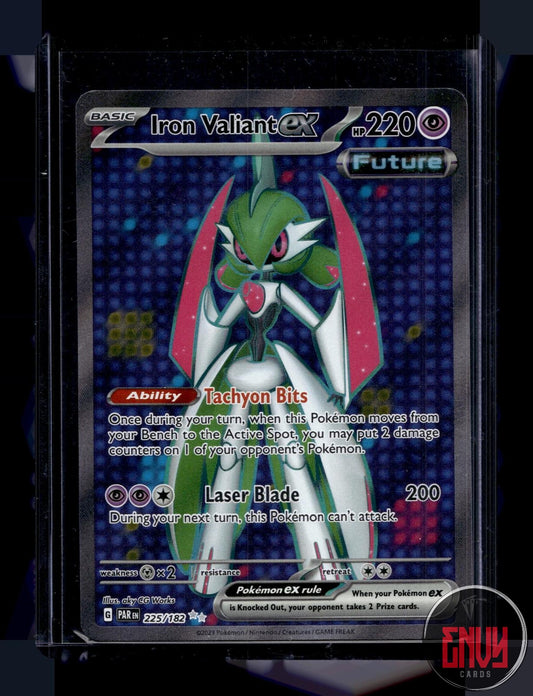 Iron Valiant ex Lightly Played 225/182 Ultra Rare Paradox Rift Pokemon Holo