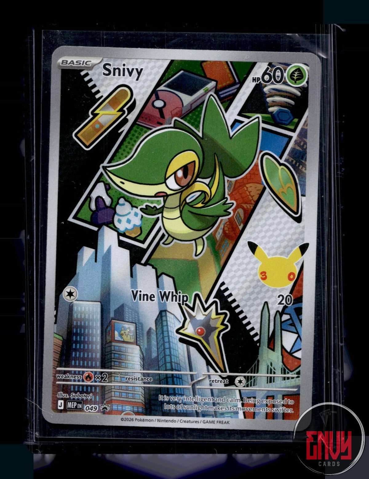 Snivy NM 049 P ME: Mega Evolution Promo Pokemon Holo
