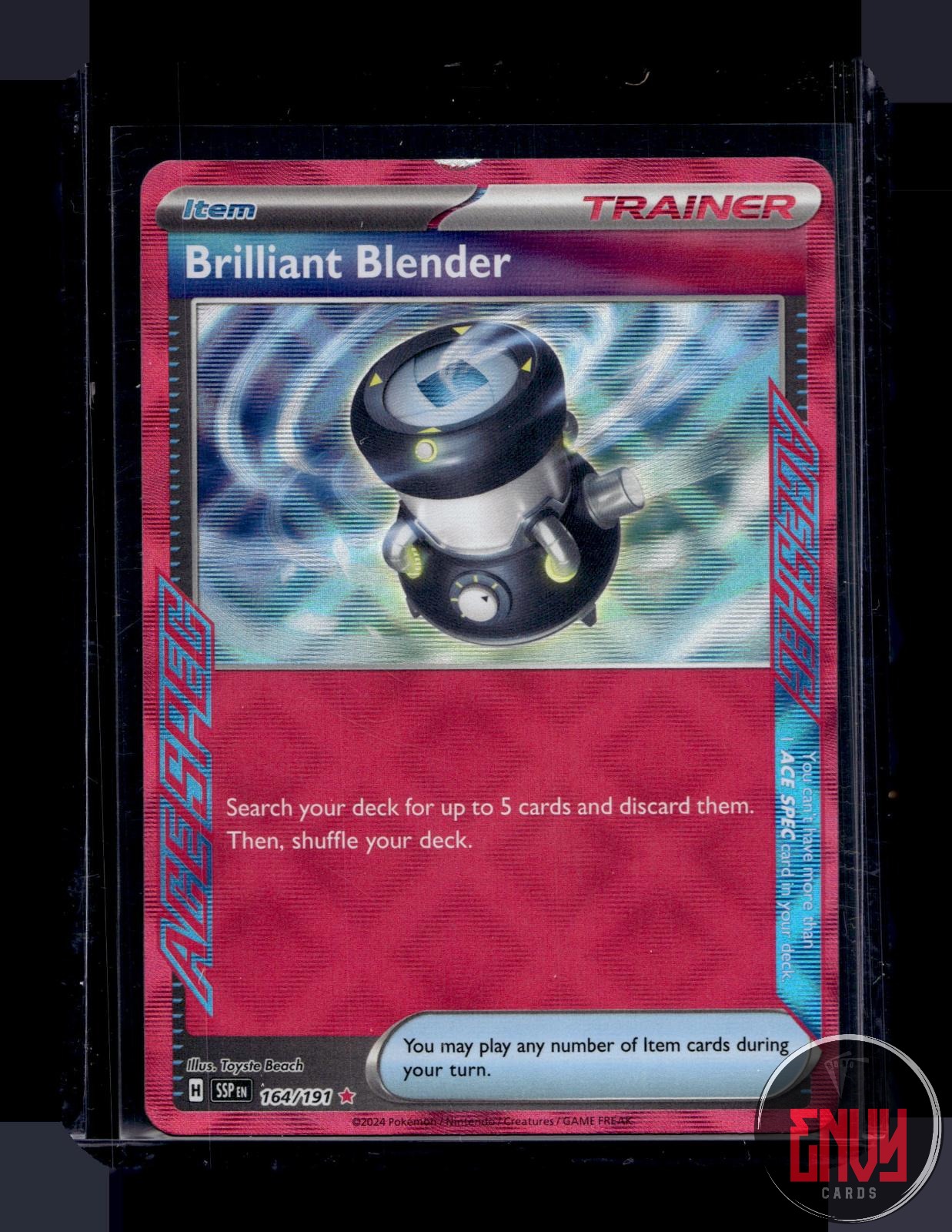Brilliant Blender Near Mint 164/191 ACE SPEC Rare Surging Sparks Pokemon