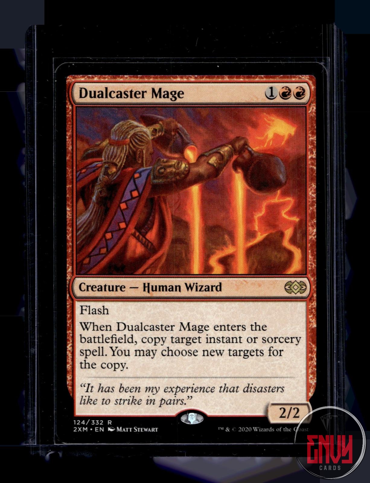 Dualcaster Mage Lightly Played 124 Rare Double Masters Magic: The Gathering