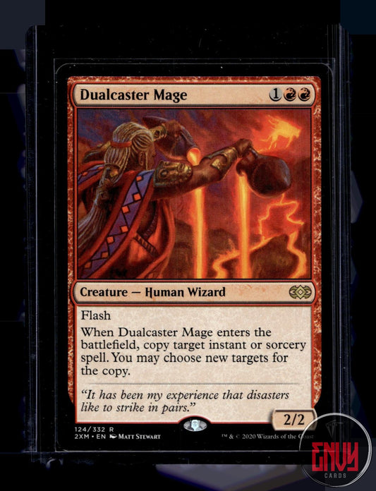Dualcaster Mage Lightly Played 124 Rare Double Masters Magic: The Gathering