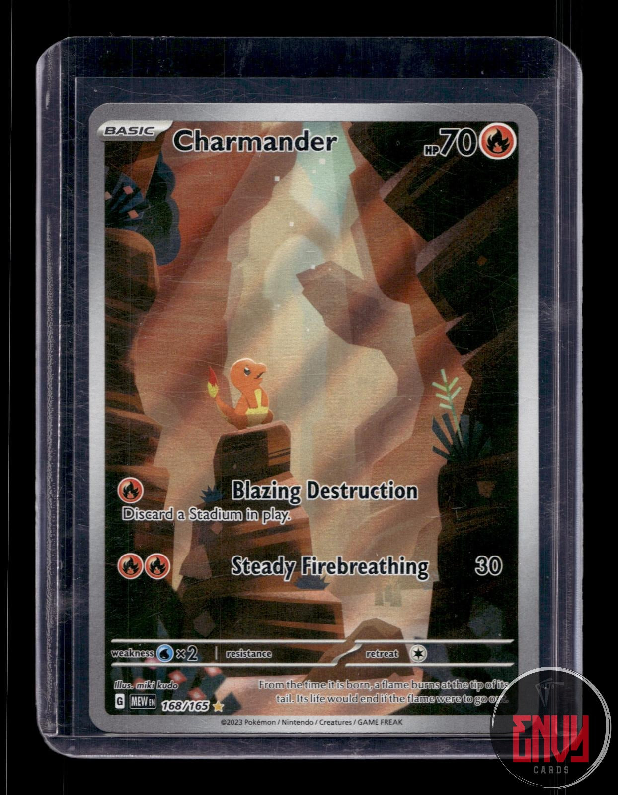 Charmander Near Mint 168/165 Illustration Rare 151 Pokemon