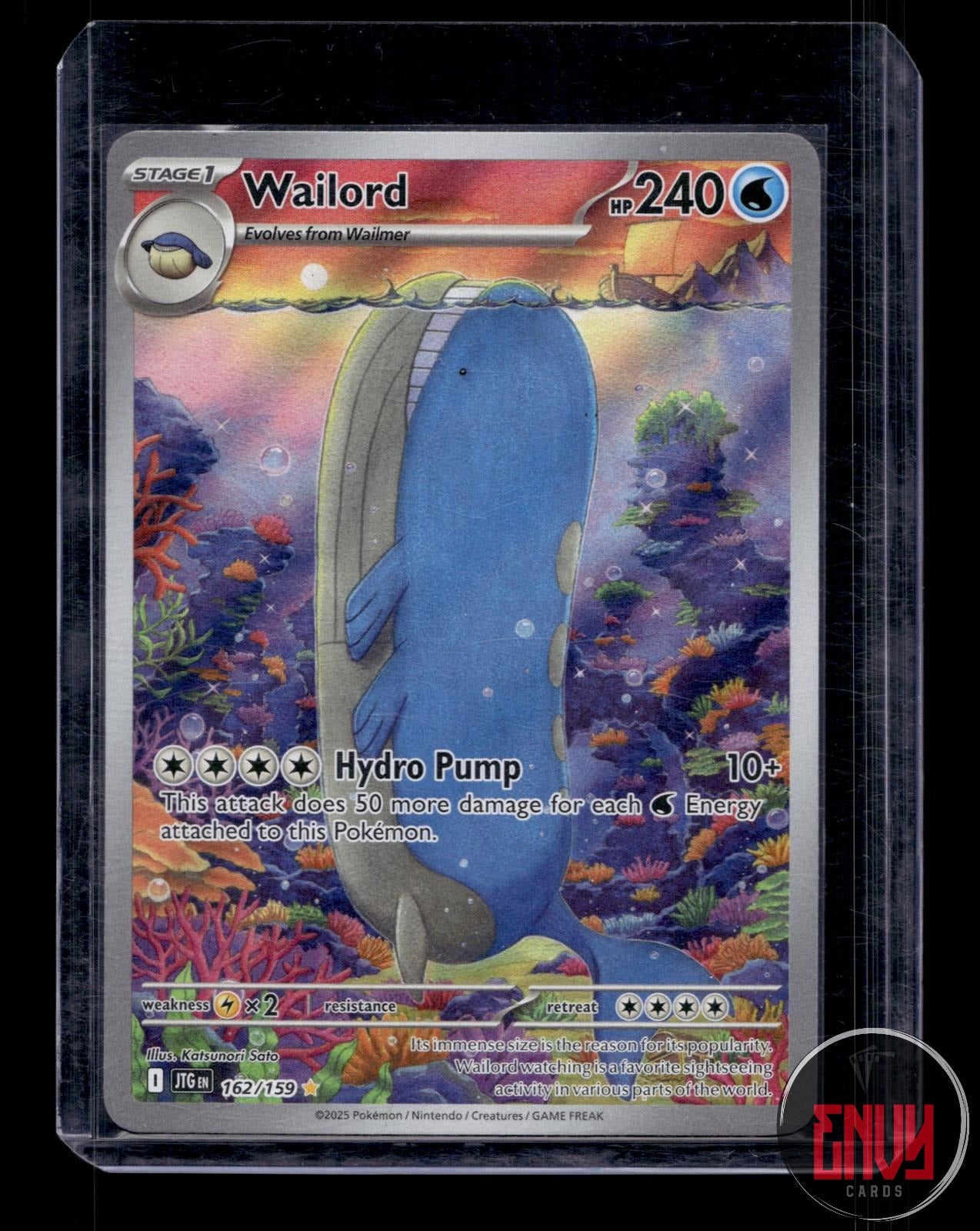 Wailord Near Mint 162/159 Illustration Rare Journey Together Pokemon