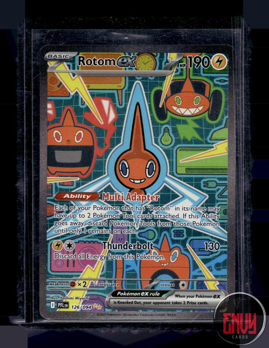 Rotom ex NM 126/094 Special Illustration Rare Phantasmal Flames Pokemon Holo