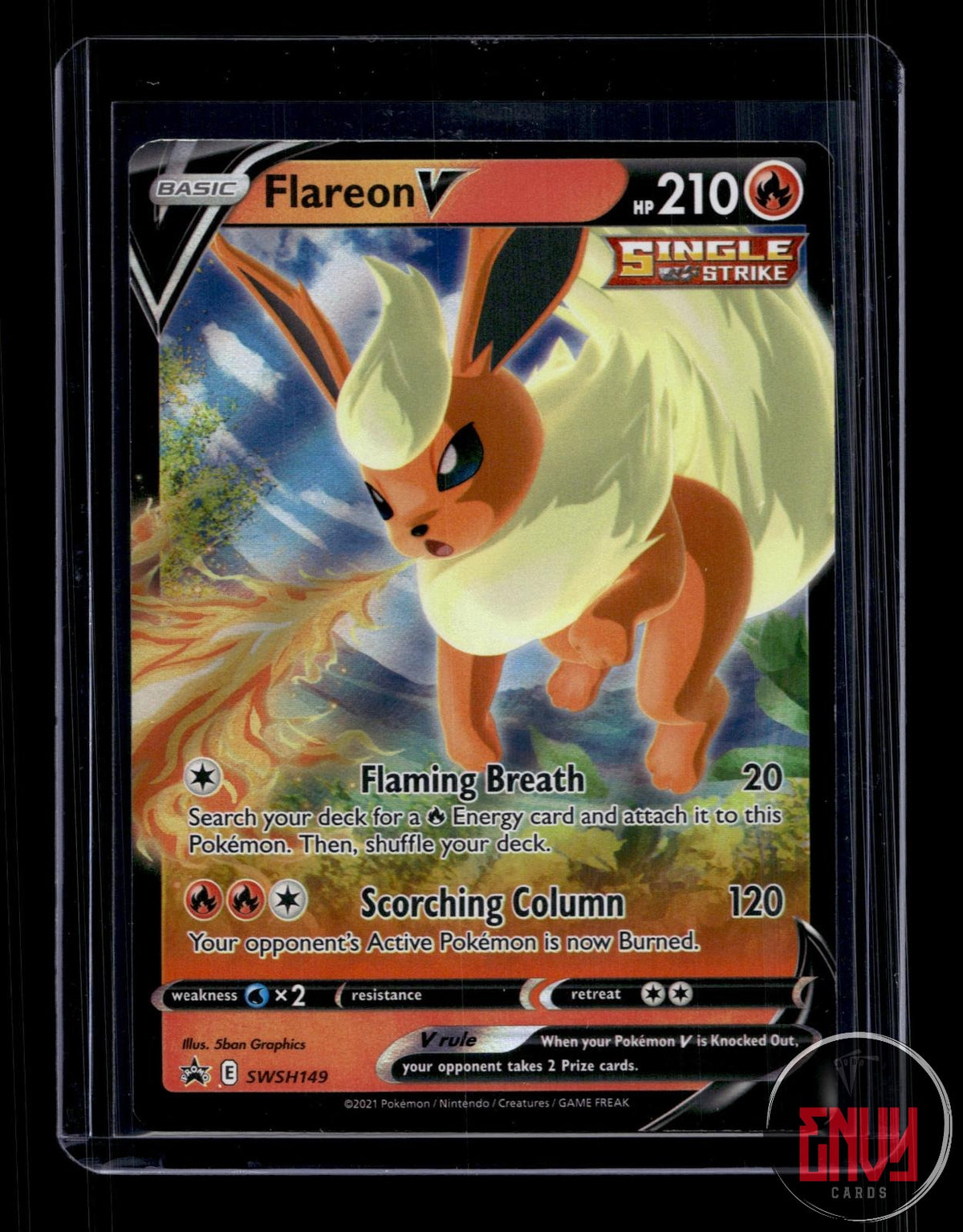 Flareon V Near Mint SWSH149 Promo Sword & Shield Promo Pokemon Holo