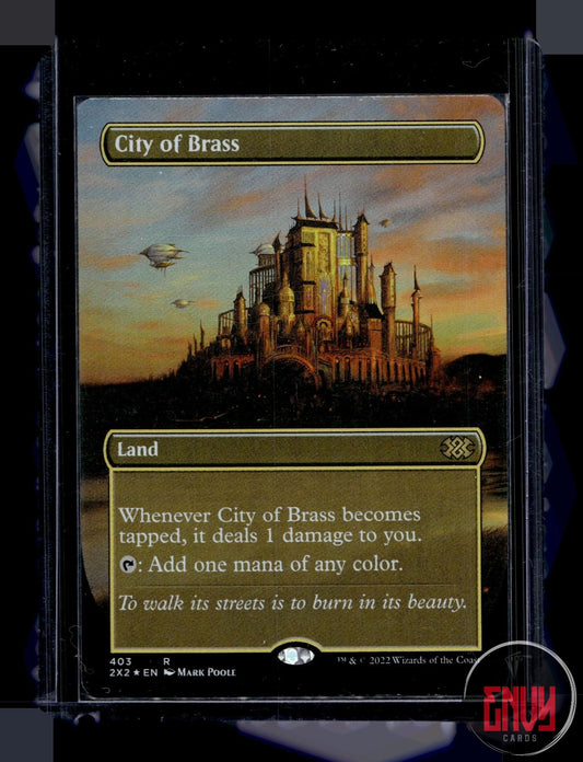 City of Brass (Borderless) LP 403 Double Masters 2022 Magic: The Gathering Foil