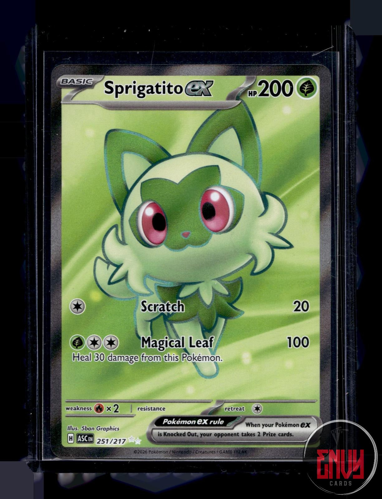 Sprigatito ex Near Mint 251/217 Ultra Rare Ascended Heroes Pokemon