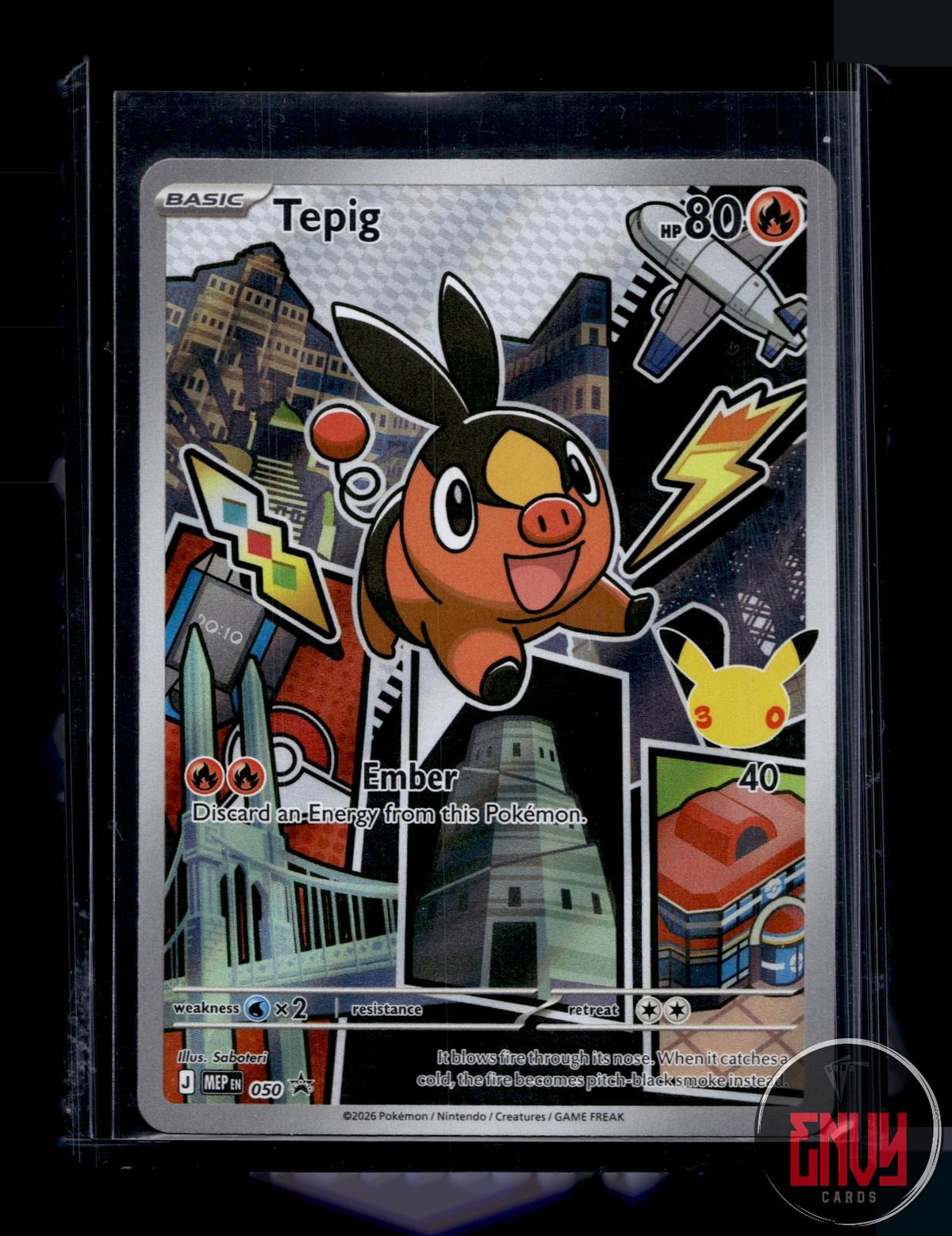 Tepig NM 050 P ME: Mega Evolution Promo Pokemon Holo