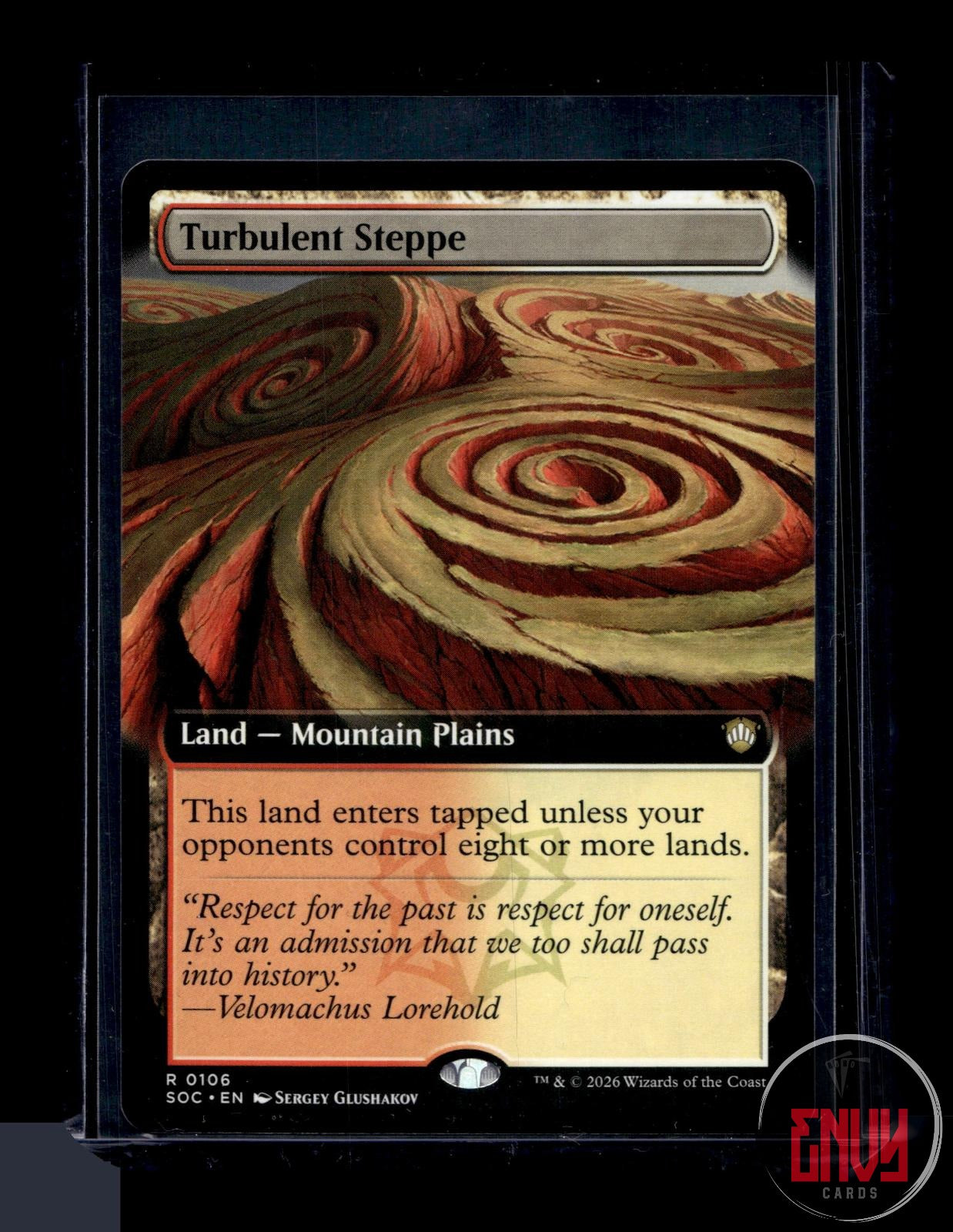 Turbulent Steppe (Extended Art) LP 106 Rare Commander: Secrets of Strixhaven