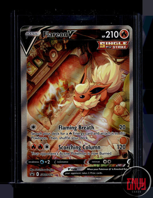 Flareon V Moderately Played SWSH179 Promo Sword & Shield Promo Pokemon Holo