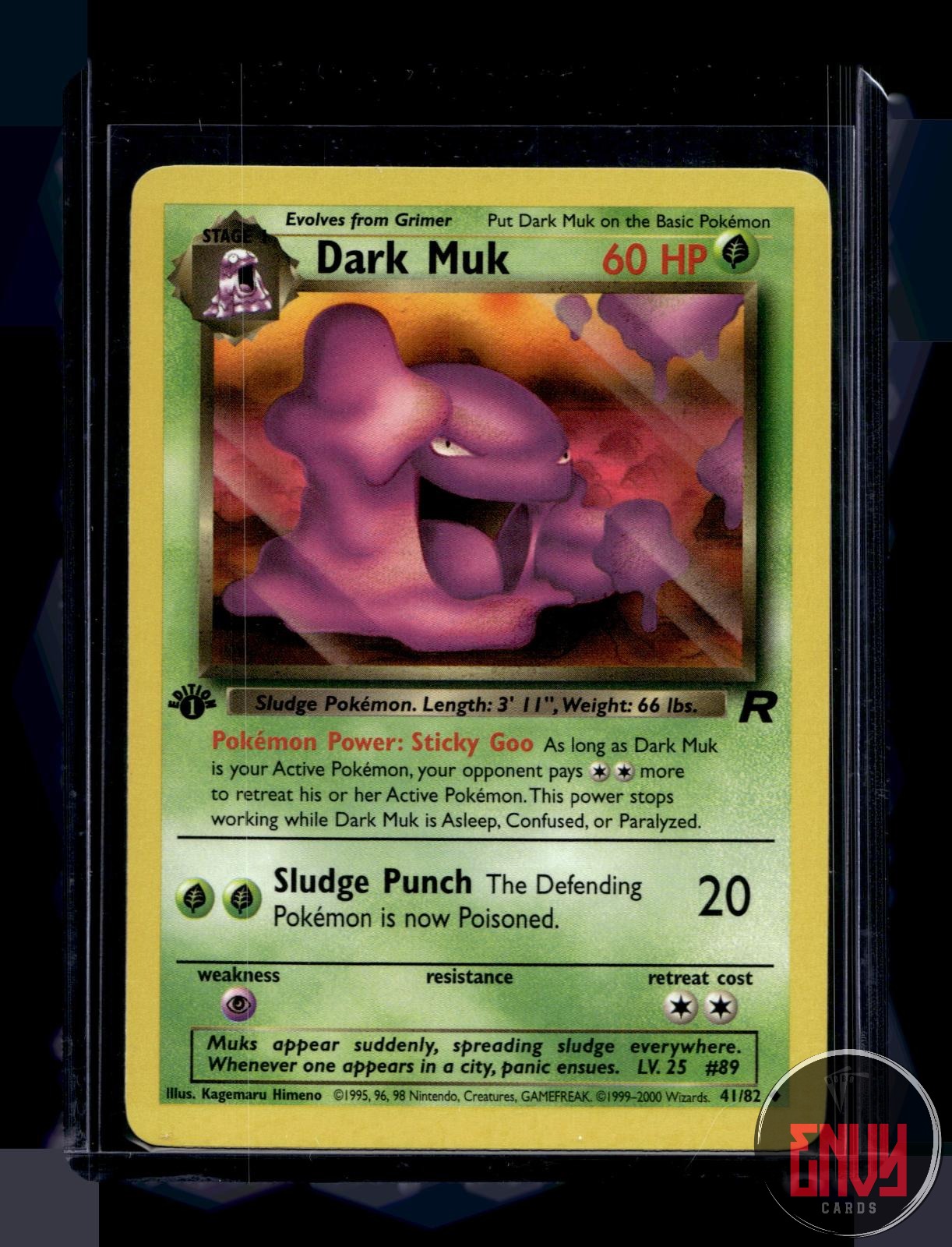Dark Muk Lightly Played 41/82 Uncommon Team Rocket Pokemon 1st Edition