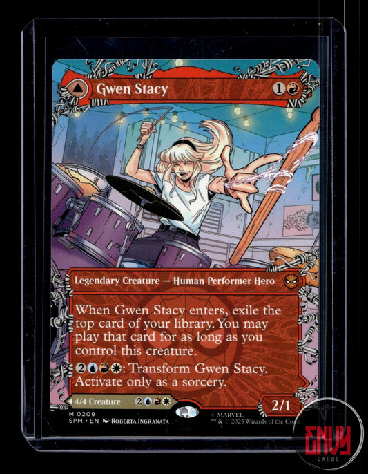 Gwen Stacy (0209) (Borderless) Lightly Played 209 Mythic Marvel's Spider-Man