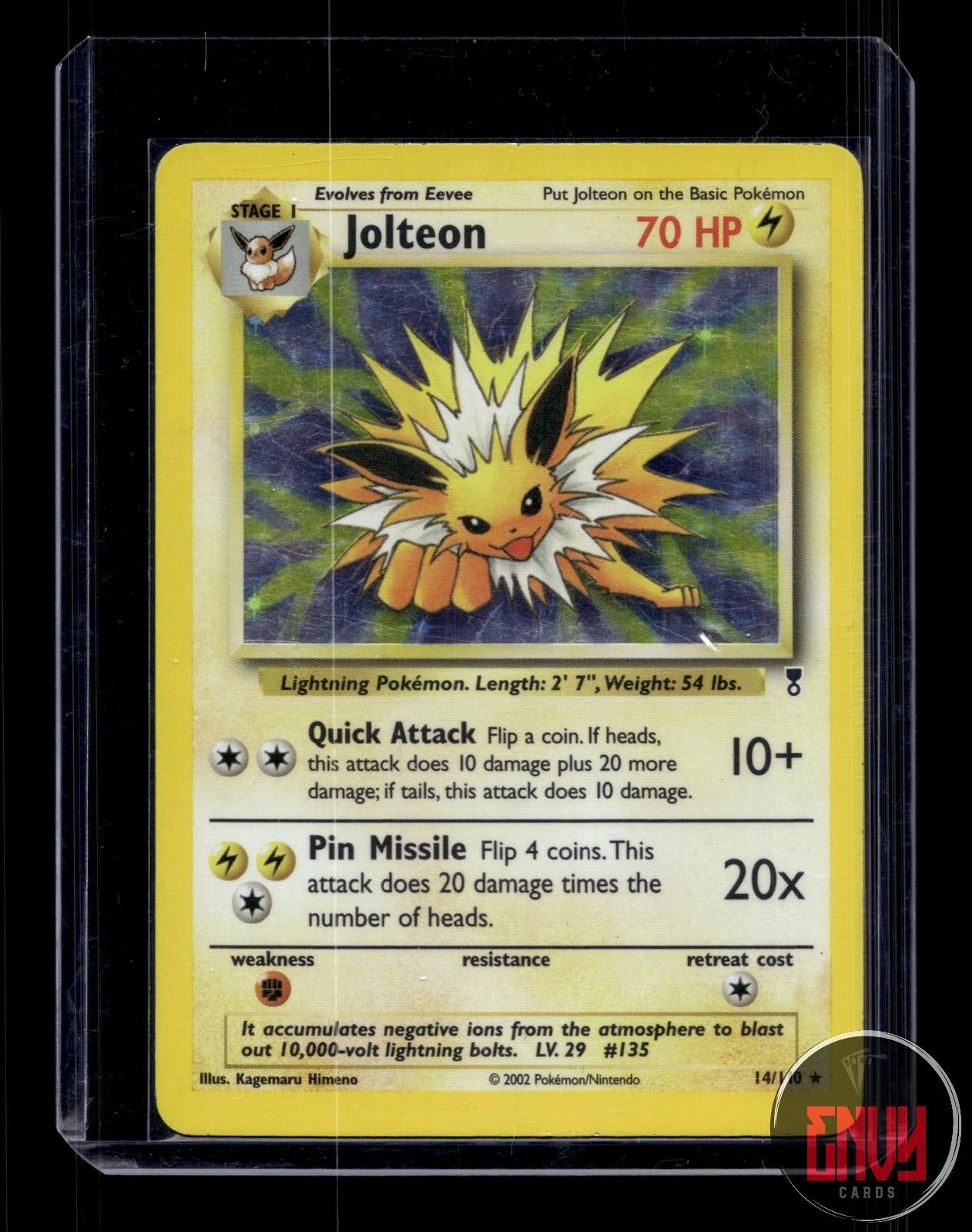 Jolteon Damaged 14/110 Rare Legendary Collection Pokemon Holo
