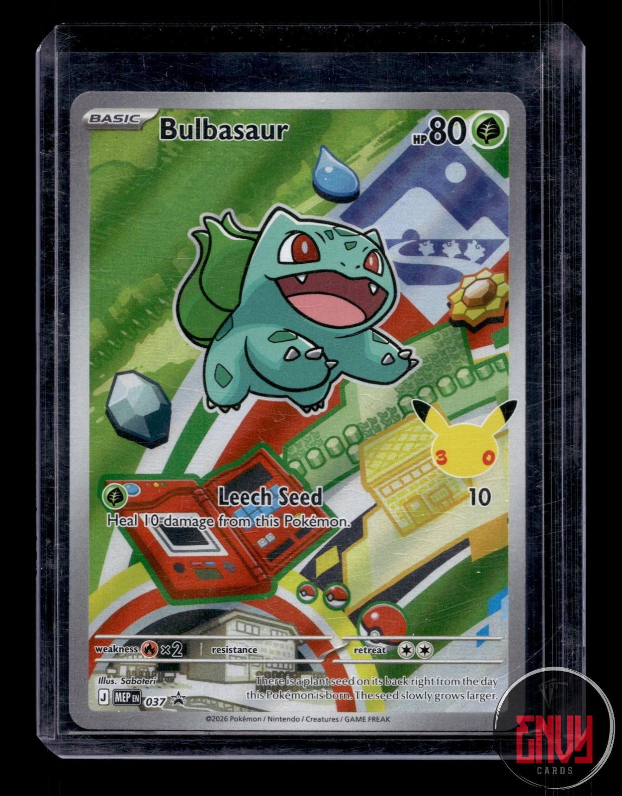 Bulbasaur Near Mint 037 Promo ME: Mega Evolution Promo Pokemon Holo