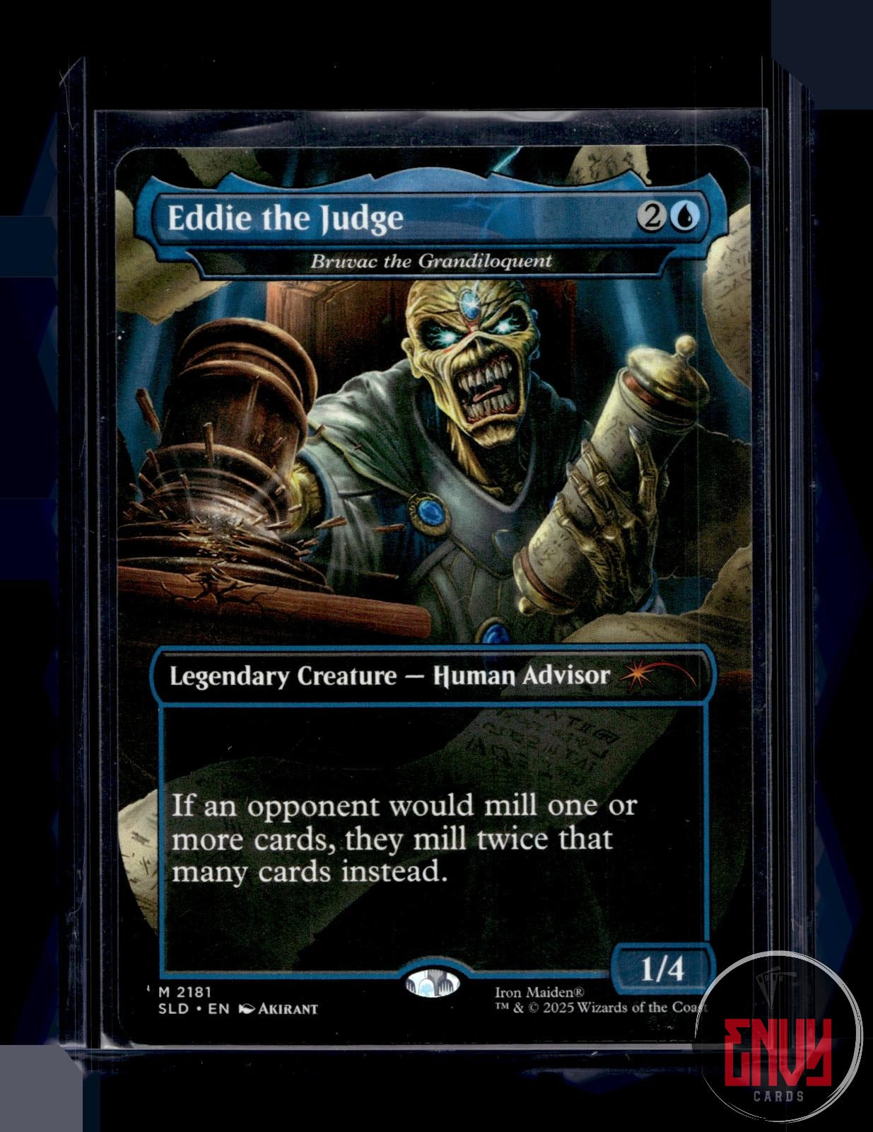 Eddie the Judge  Bruvac the Grandiloquent NM 2181 SLD Series Magic The Gathering