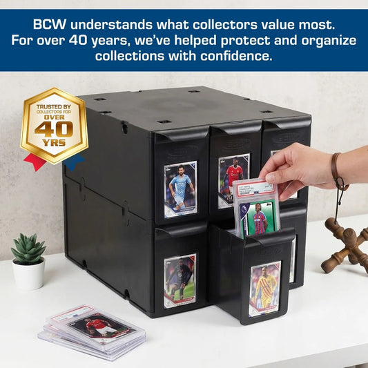 BCW - 6 Drawer Graded Card Catalog - Black