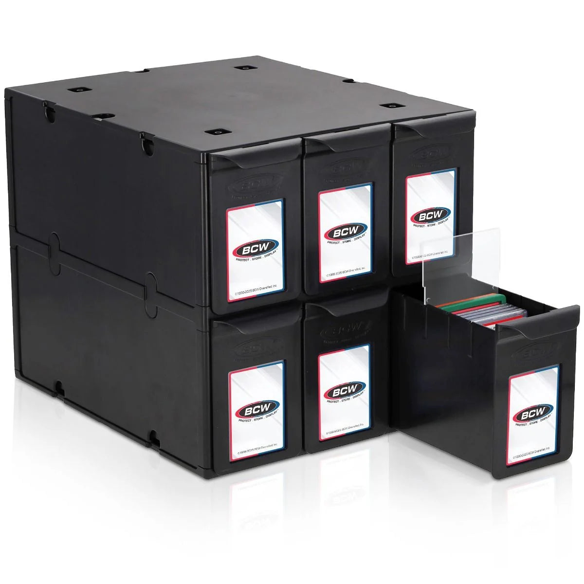 BCW - 6 Drawer Graded Card Catalog - Black