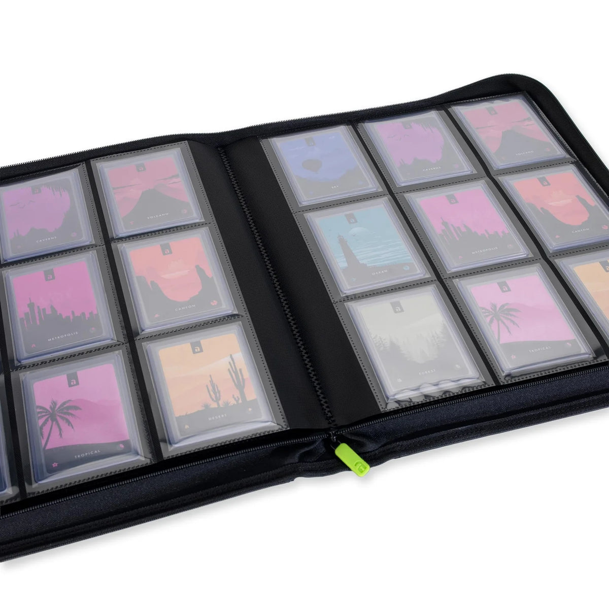 Vault-X: 9 Pocket Exo-Tec Toploader Compatible Zip Binder
