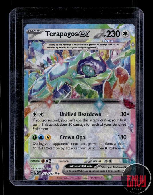 Terapagos ex Near Mint 179/217 Double Rare Ascended Heroes Pokemon